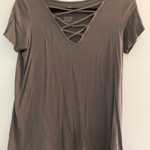 American eagle criss coss tee